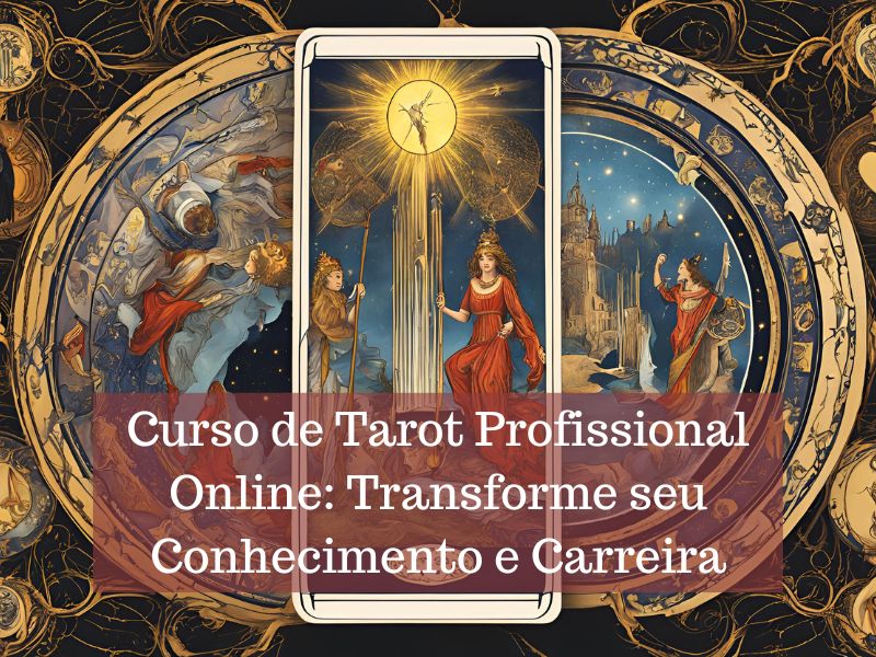 Curso de tarot profissional online. Transforme o seu conhecimento e carreira com o tarot